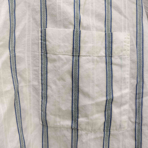 マーカウェア markaware PULLOVER SHIRTS ORGANIC SUPIMA/BROWN COTTON STRIPE メンズ JPN:1