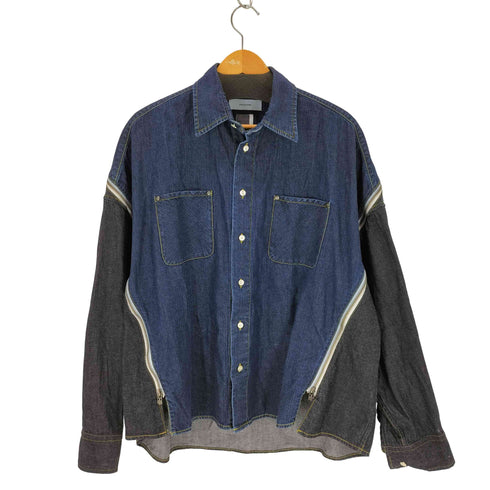 ファセッタズム FACETASM 25AW DENIM ZIPPER SHIRT メンズ JPN:3
