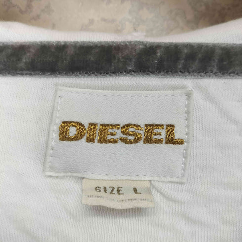 ディーゼル DIESEL ワンポイントラベル プルオーバーパーカー メンズ L