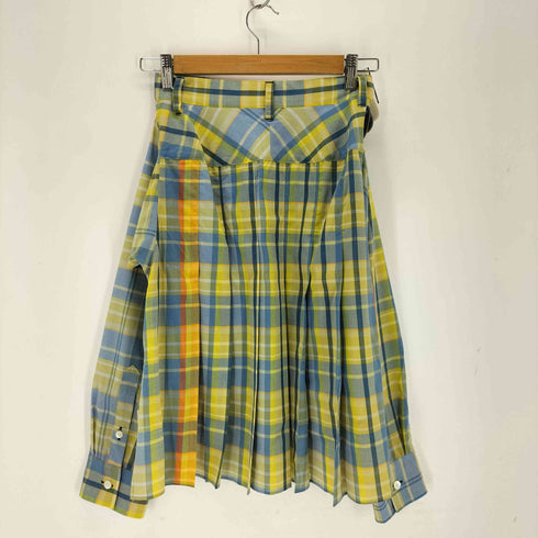 ファセッタズム FACETASM 25SS MADRAS CHECK PLEATED SLEEVE SKIRT レディース JPN:1