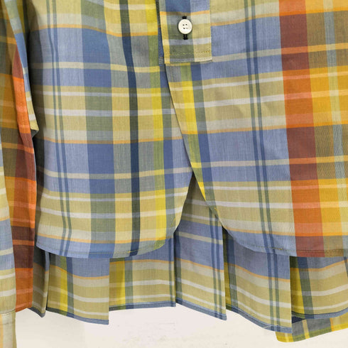 ファセッタズム FACETASM 25SS MADRAS CHECK PLEATED SLEEVE SKIRT レディース JPN:1