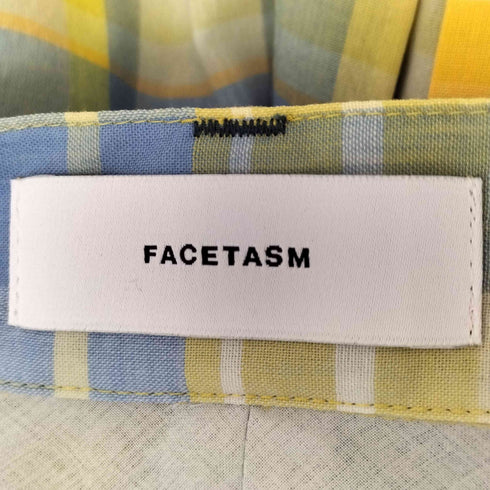 ファセッタズム FACETASM 25SS MADRAS CHECK PLEATED SLEEVE SKIRT レディース JPN:1