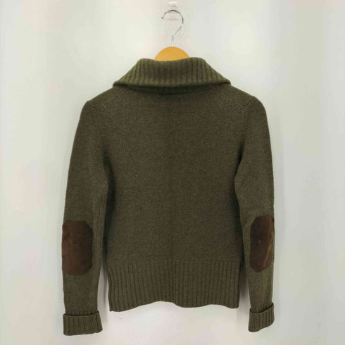 ラルフローレン RALPH LAUREN カシミヤウール スウェード エルボーパッチ ニット カーディガン レディース import:M