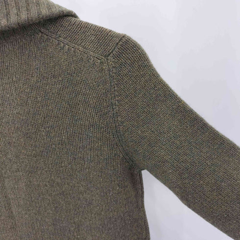 ラルフローレン RALPH LAUREN カシミヤウール スウェード エルボーパッチ ニット カーディガン レディース import:M