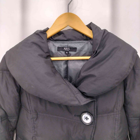 アズールバイマウジー AZUL by moussy ショールカラー クロップド ダウンジャケット レディース import:S