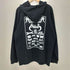 デスメタル バンドロゴ プリント ジップパーカー メンズ import:XL