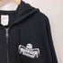デスメタル バンドロゴ プリント ジップパーカー メンズ import:XL
