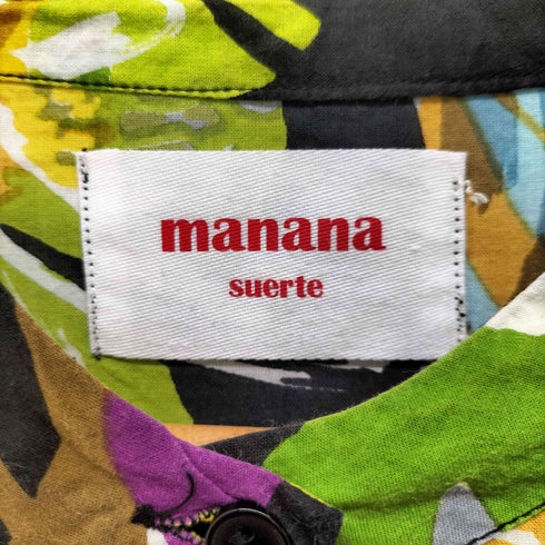 マナナ MANANA オリジナルプリントリゾートワンピース レディース FREE