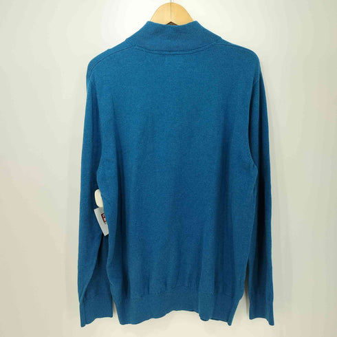 エルエルビーン L.L.Bean 00s コットンカシミヤ ハーフジップ ニット セーター メンズ import:L