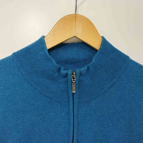 エルエルビーン L.L.Bean 00s コットンカシミヤ ハーフジップ ニット セーター メンズ import:L