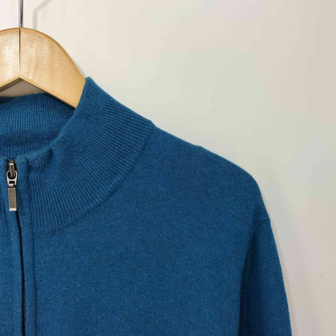 エルエルビーン L.L.Bean 00s コットンカシミヤ ハーフジップ ニット セーター メンズ import:L