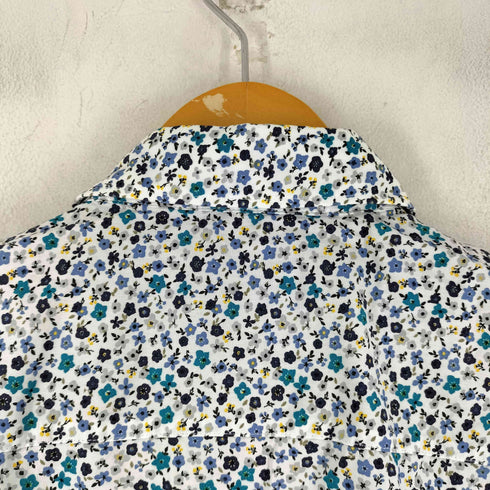 ザラ ZARA SLIM FIT 花柄 L/S BDシャツ メンズ import:L