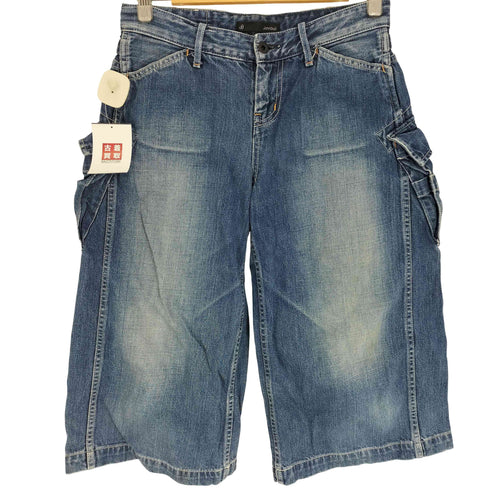 ジョンブル Johnbull バックアジャスター ジップフライ カーゴ デニム ハーフパンツ Y2K メンズ JPN:L