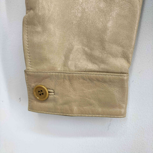 ARDENT ZEAL ジップアップシープレザージャケット メンズ LL