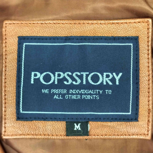 PSPSSTORY ゴートスキン レザージャケット メンズ import:M