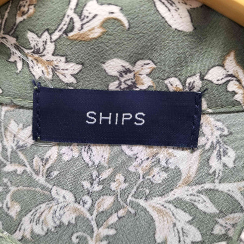 シップス SHIPS 花柄 ボウタイシャツワンピース レディース JPN:M
