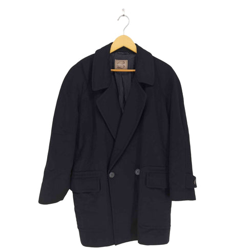 BISOGNI MADE IN ITALY Pure Cashmere カシミヤ100 ショートダブルチェスターコート メンズ M