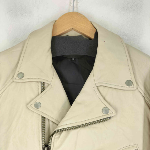 ジャックローズ JACKROSE ラムレザーダブルライダースジャケット メンズ JPN:5