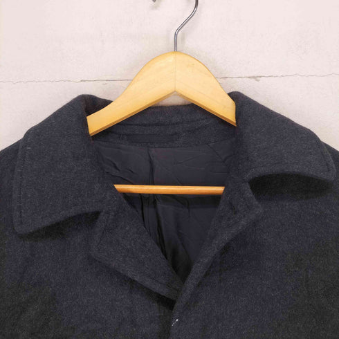 ビサルノ VISARUNO Angora&Cashmere アンゴラ&カシミヤ 比翼ステンカラーコート メンズ L