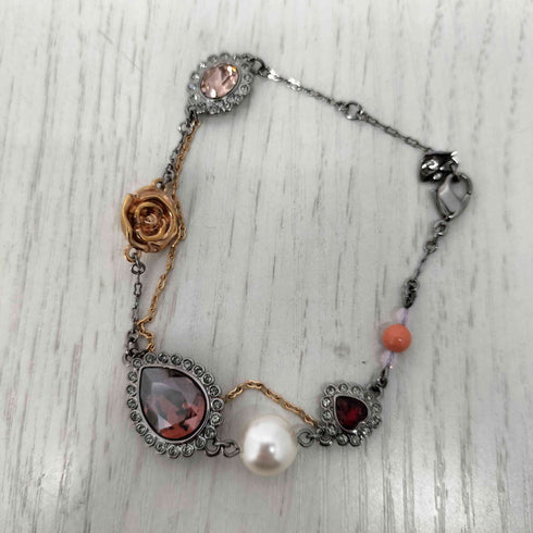スワロフスキー SWAROVSKI ラインストーン チャーム ブレスレット レディース ONE SIZE