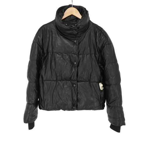 ザラ ZARA フェイクレザー ジャケット レディース import:M