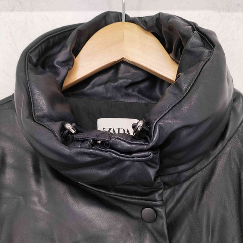 ザラ ZARA フェイクレザー ジャケット レディース import:M