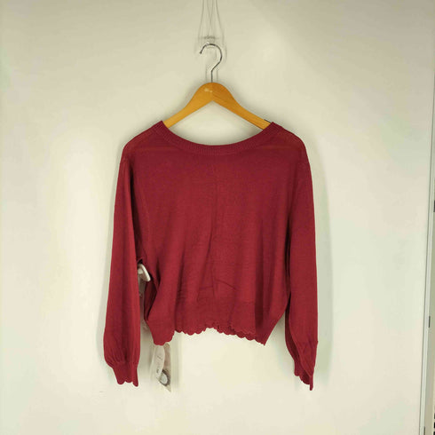 サマンサモスモス samansa Mos2 ×ゆべし ブローチ付2WAYニット レディース FREE