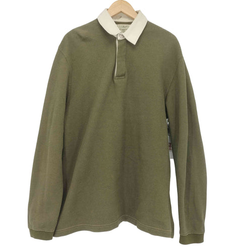 エルエルビーン L.L.Bean 00s ラガーシャツ ポロスウェット メンズ import:M