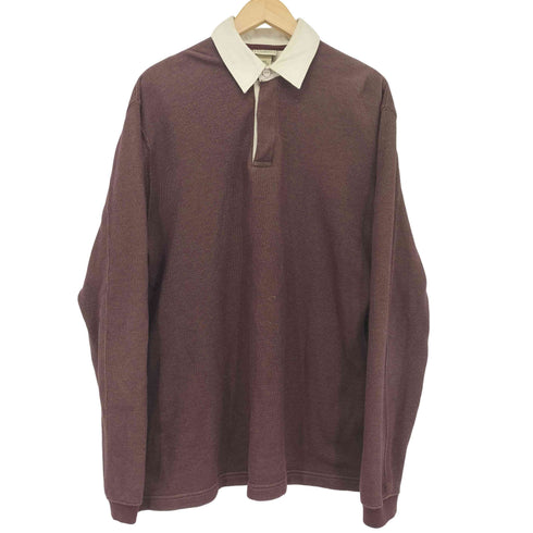 エルエルビーン L.L.Bean 00s ラガーシャツ ポロスウェット メンズ import:M