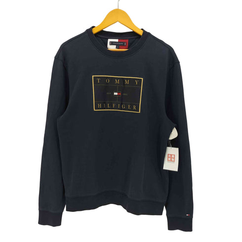 トミーヒルフィガー TOMMY HILFIGER 21AW ロゴ刺繍 クルーネック スウェット メンズ import:M