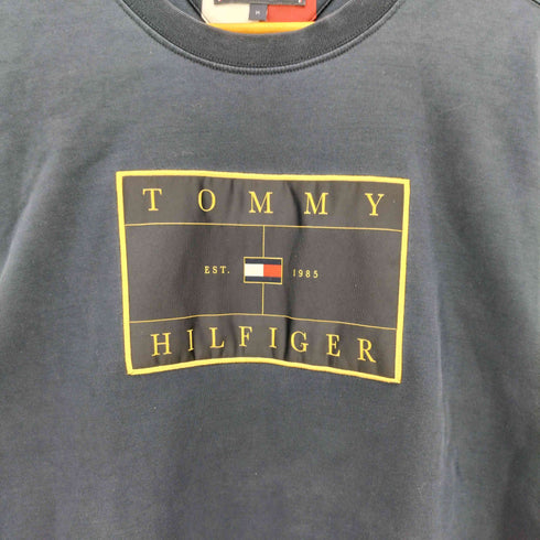 トミーヒルフィガー TOMMY HILFIGER 21AW ロゴ刺繍 クルーネック スウェット メンズ import:M