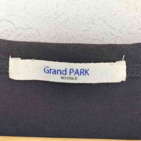 GRAND PARK NICOLE 日本製 デラヴェ 天竺 ロングスリーブ Tシャツ メンズ JPN:48