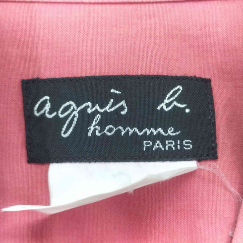 アニエスベーオム Agnes b.homme 襟刺繍 L/S コットンシャツ メンズ JPN:3
