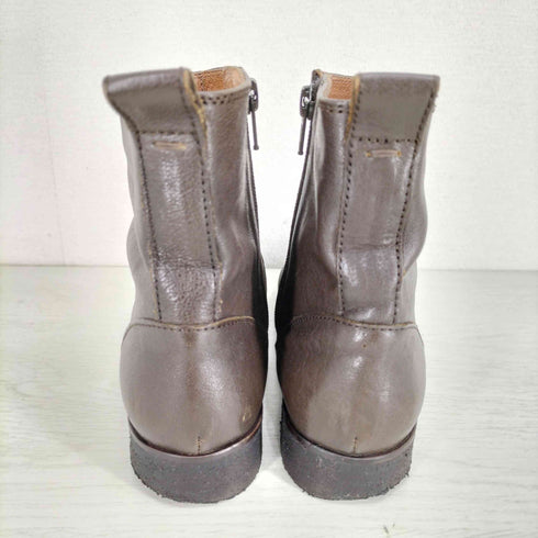 マーガレットハウエルアイデア Margaret Howell idea サイドジップ レザー ショートブーツ レディース JPN:23.5