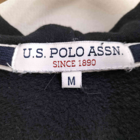 ユーエスポロアッスン U.S.POLO ASSN ポニー刺繍 裏起毛 ジップアップパーカー レディース import:M