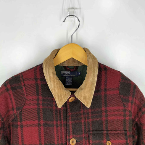 ポロバイラルフローレン Polo by RALPH LAUREN 90S 襟コーズ バッファローチェック ウールハンティングジャケット メンズ import:M