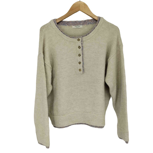 フリークスストア FREAKS STORE 25AW 配色 ヘンリーネック ニットプルオーバー レディース FREE