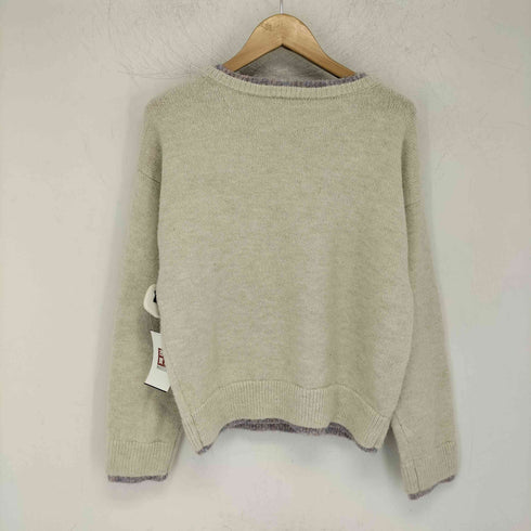 フリークスストア FREAKS STORE 25AW 配色 ヘンリーネック ニットプルオーバー レディース FREE