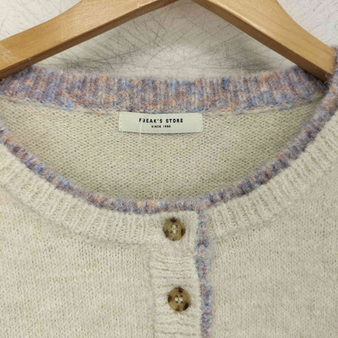 フリークスストア FREAKS STORE 25AW 配色 ヘンリーネック ニットプルオーバー レディース FREE