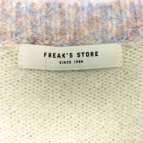 フリークスストア FREAKS STORE 25AW 配色 ヘンリーネック ニットプルオーバー レディース FREE
