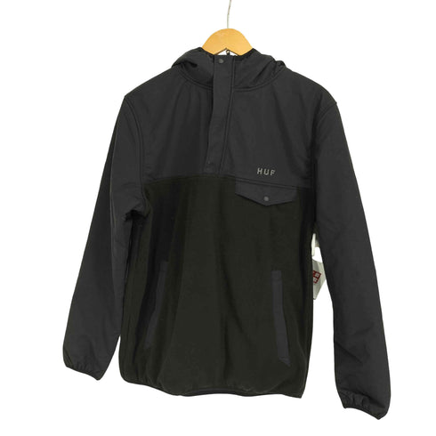 ハフ HUF ナイロン ボア切替 ハーフジップ フリースジャケット メンズ import:S