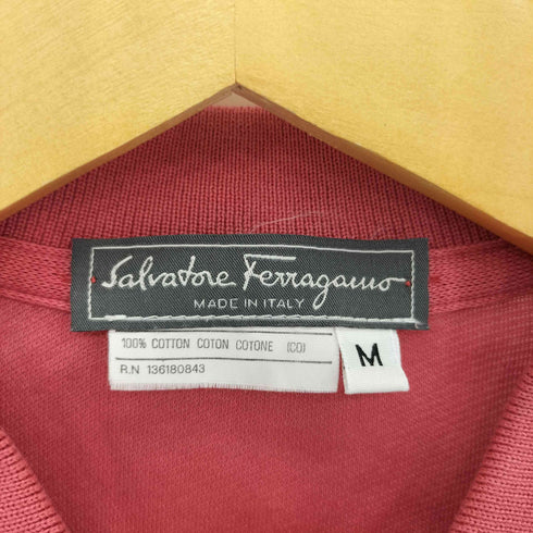 サルヴァトーレフェラガモ Salvatore Ferragamo ワッペン ジップアップ ポロシャツ レディース import:M