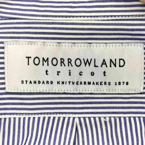 トゥモローランド TOMORROWLAND 異素材 ストライプ シャツ メンズ import:XS