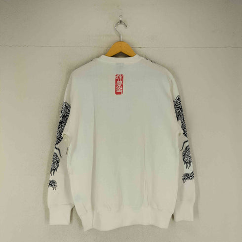 Japanese pattern 龍プリント スウエット メンズ import:L