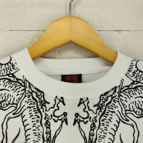 Japanese pattern 龍プリント スウエット メンズ import:L