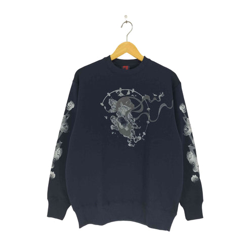 Japanese pattern 和柄プリント スウエット メンズ import:L