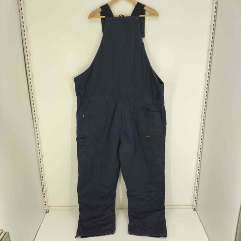 ベルン BERNE 90S ロゴパッチハーフジップ 裾ジップ 裏地キルティング 中綿 ワーク オーバーオール メンズ 3XL