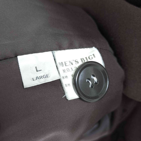 メンズビギ MENS BIGI カシミヤ混 比翼 ウールロングコート メンズ JPN:L