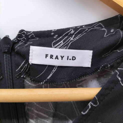 フレイアイディー FRAY I.D ウエストシャーリングフラワープリントワンピース レディース JPN:1