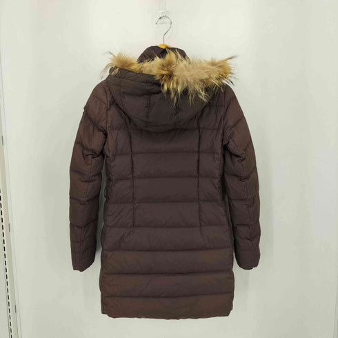 add VAGO10 ラクーンファー ダブルジッパー ダウンコート レディース